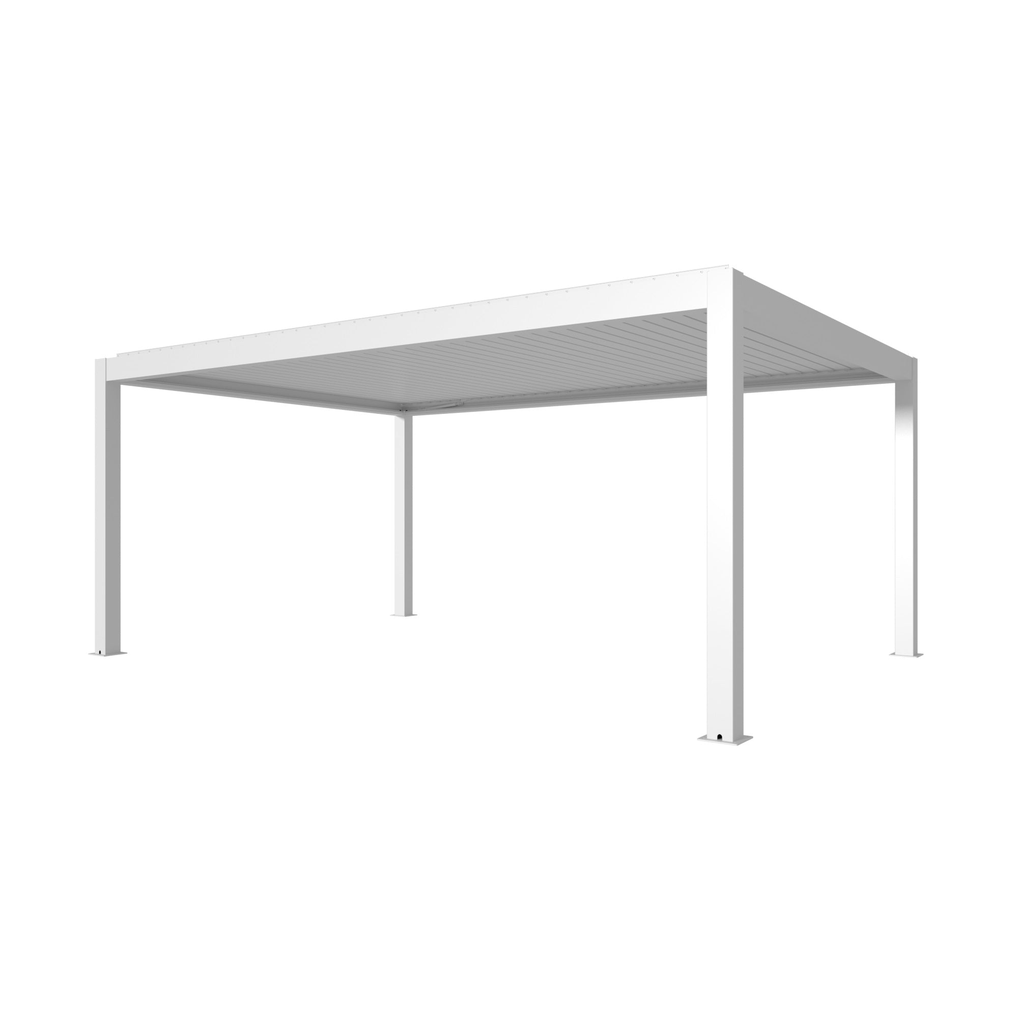 Pergola Bioclimatica 4x6 Bianca Motorizzata Con Led