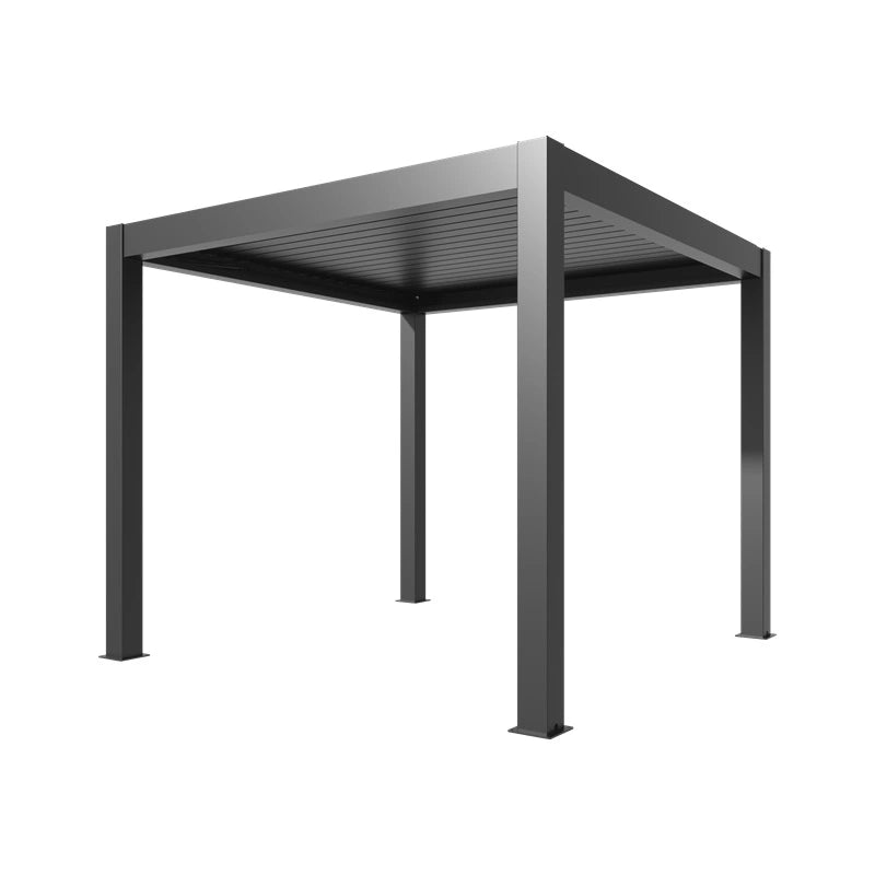 Pergola Bioclimatica 4x5 Antracite Motorizzata Con Led