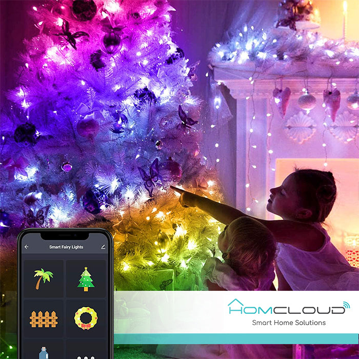 Luci Di Natale 200 Led RGB Wi-Fi controllabili tramite smartphone con app dedicata - DeMatteis.it