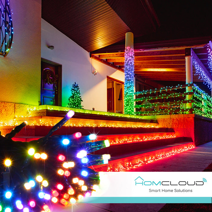 Luci Di Natale 200 Led Rgb Wi-Fi per illuminazione decorativa natalizia controllabile da smartphone - DeMatteis.it