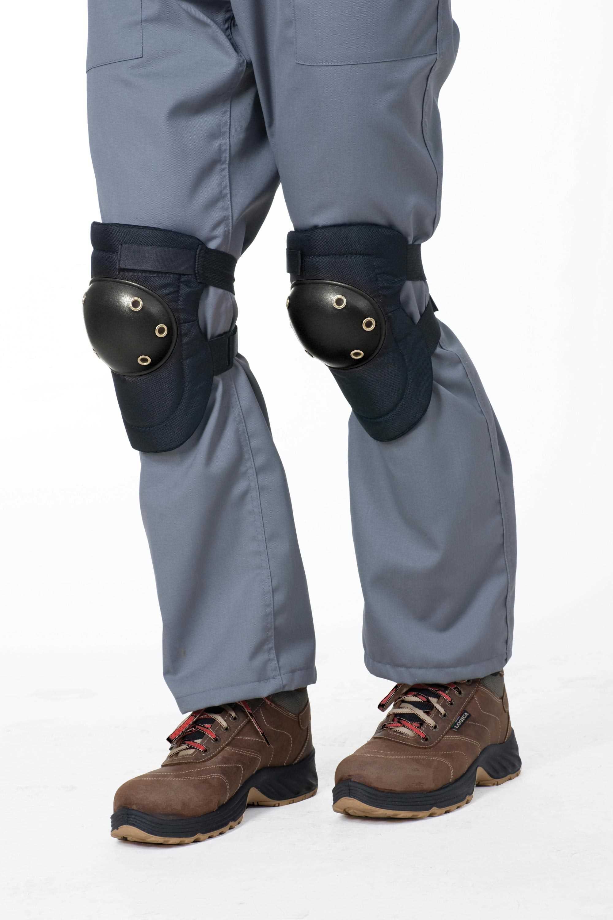 Ginocchiere Neoprene Nero Arancio