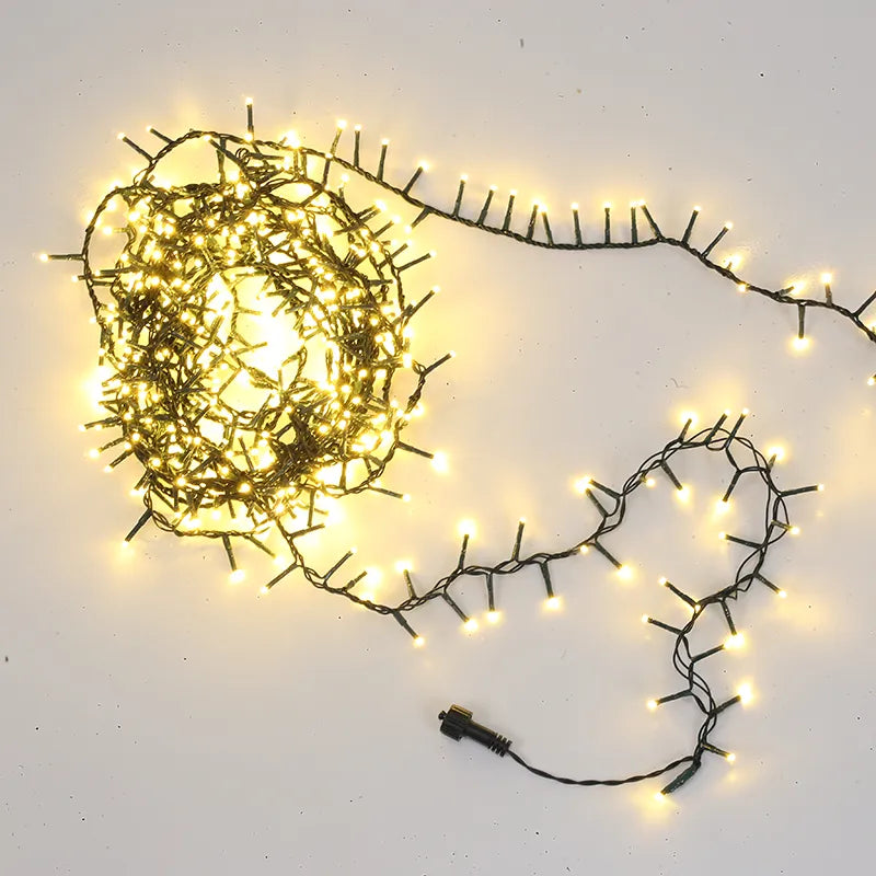 Luci Natale 500 Led 10 m reversibili luce calda e fredda per decorazioni natalizie - DeMatteis.it