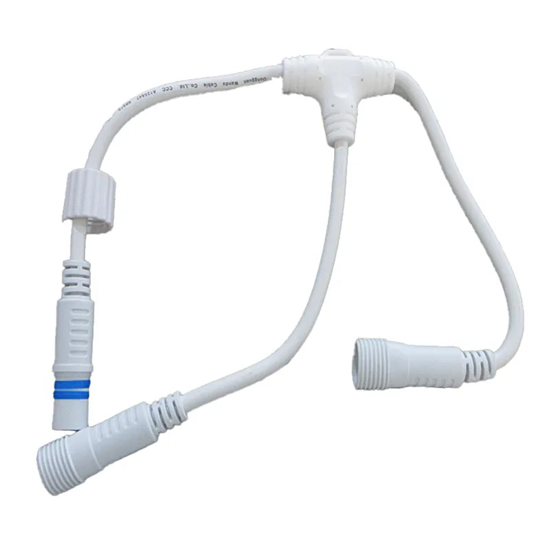 Connettore T per luci professionali con cavi elettrici per collegamento multiplo sistemi illuminazione - DeMatteis.it