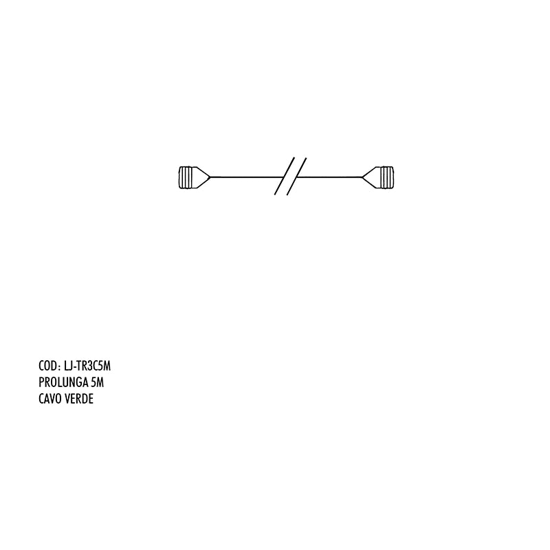 Prolunga elettrica da 5 m cavo verde per collegamento elettrodomestici e dispositivi - DeMatteis.it