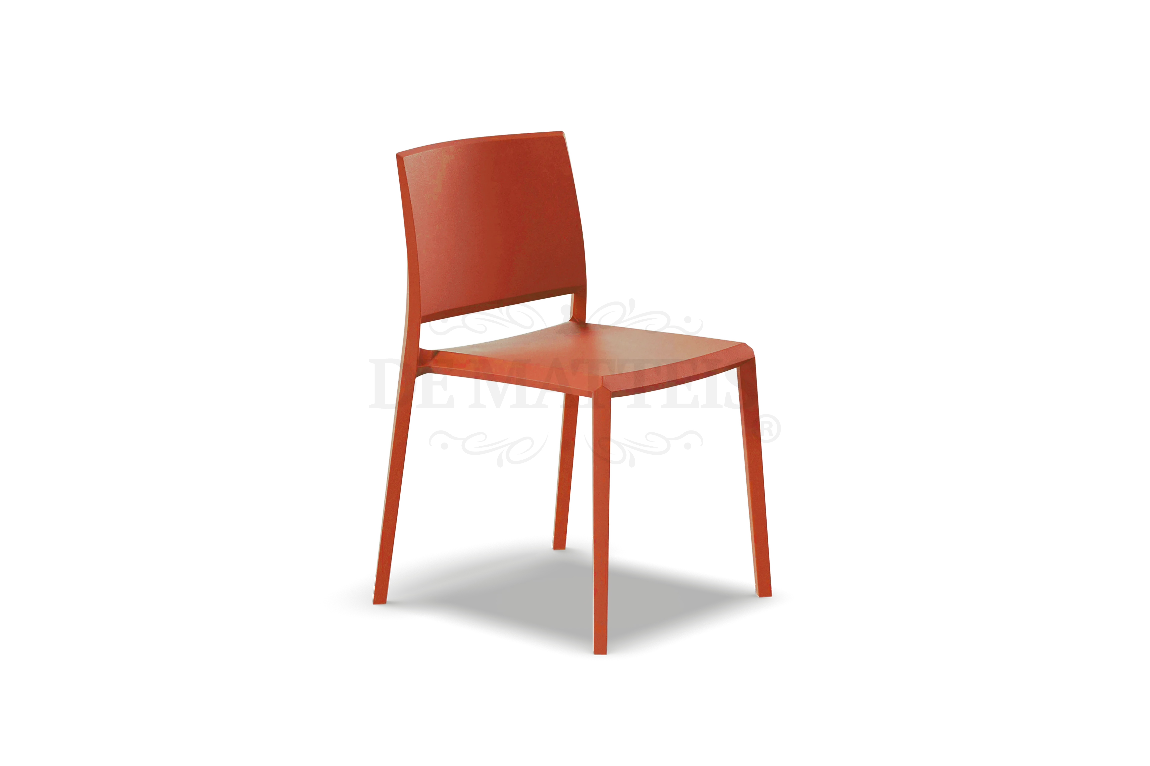 Sedia Esterno Resina Studio Arancione