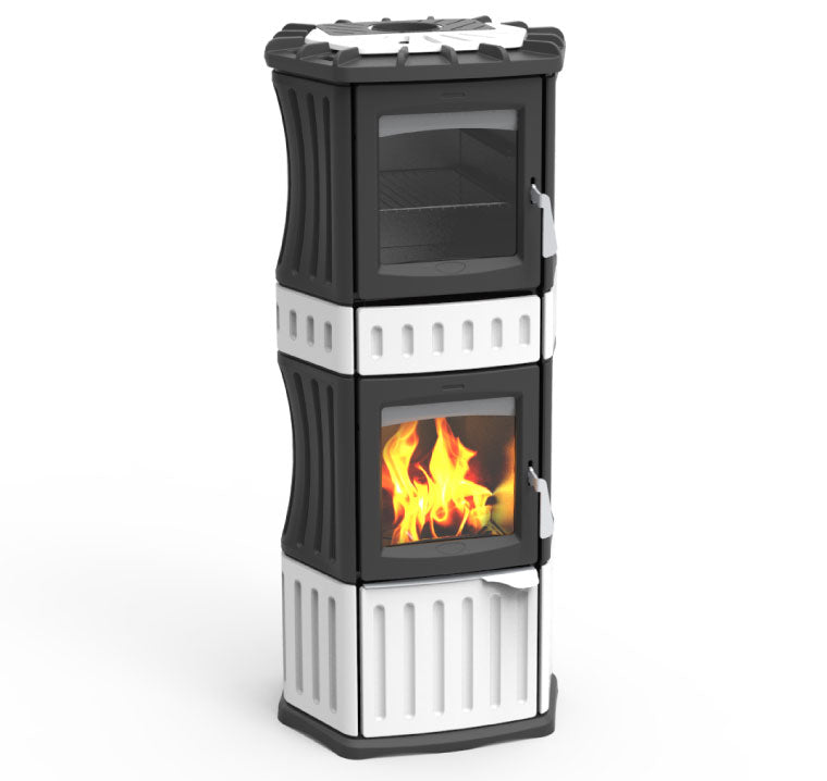 Lincar Stufa Legna Con Forno Monella 185 stufa a legna con forno integrato per riscaldamento domestico - DeMatteis.it