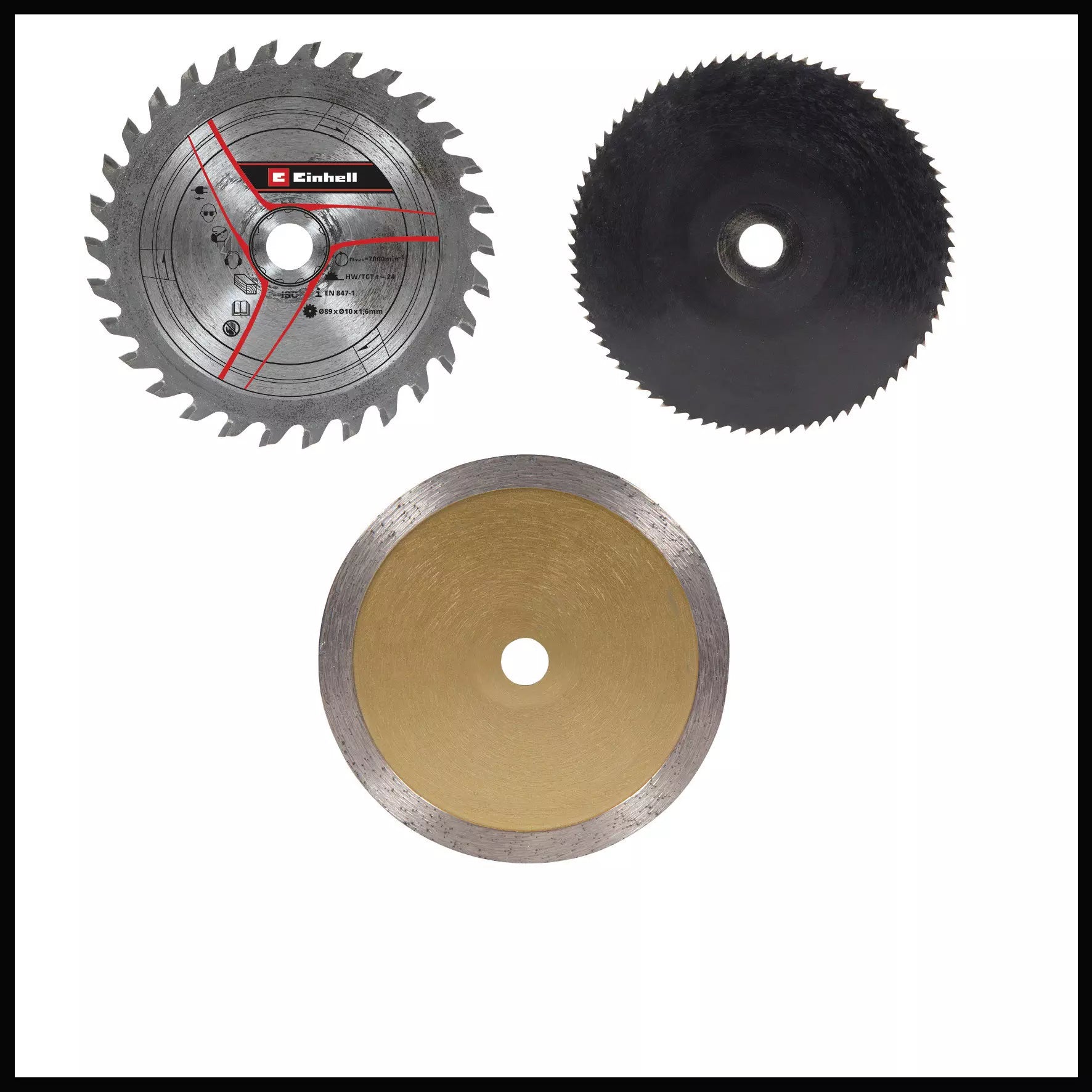 Mini sega circolare TC CS 89 di Einhell con guida parallela per tagli di precisione, sistema di bloccaggio mandrino per cambio rapido lama e adattatore per aspirazione esterna. | Dematteis.it