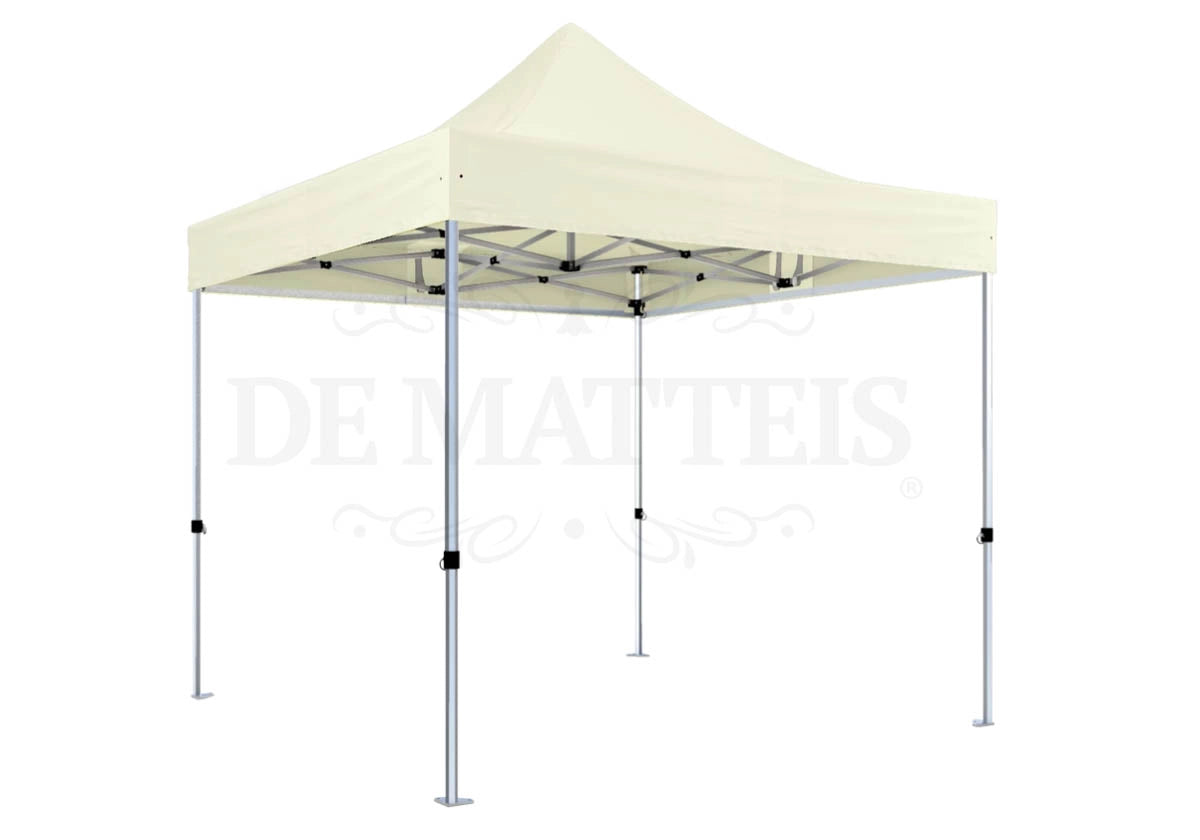 Gazebo Pieghevole 3x3 M Alluminio Beige Con Custodia Pro40