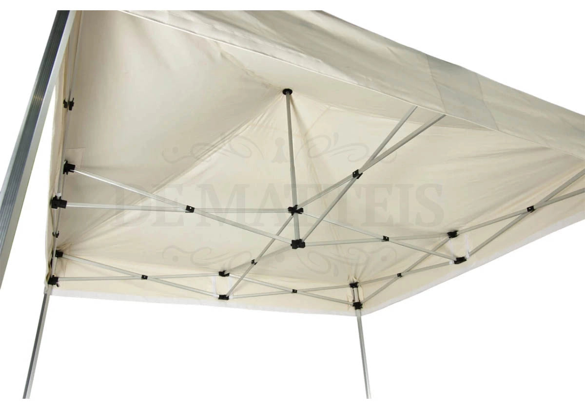 Gazebo Pieghevole 3x3 M Alluminio Beige Con Custodia Pro40