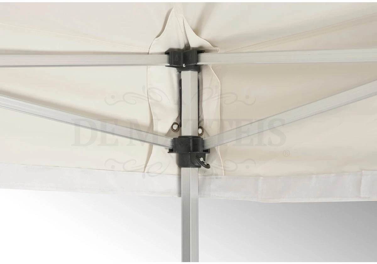 Gazebo Pieghevole 3x3 M Alluminio Beige Con Custodia Pro40