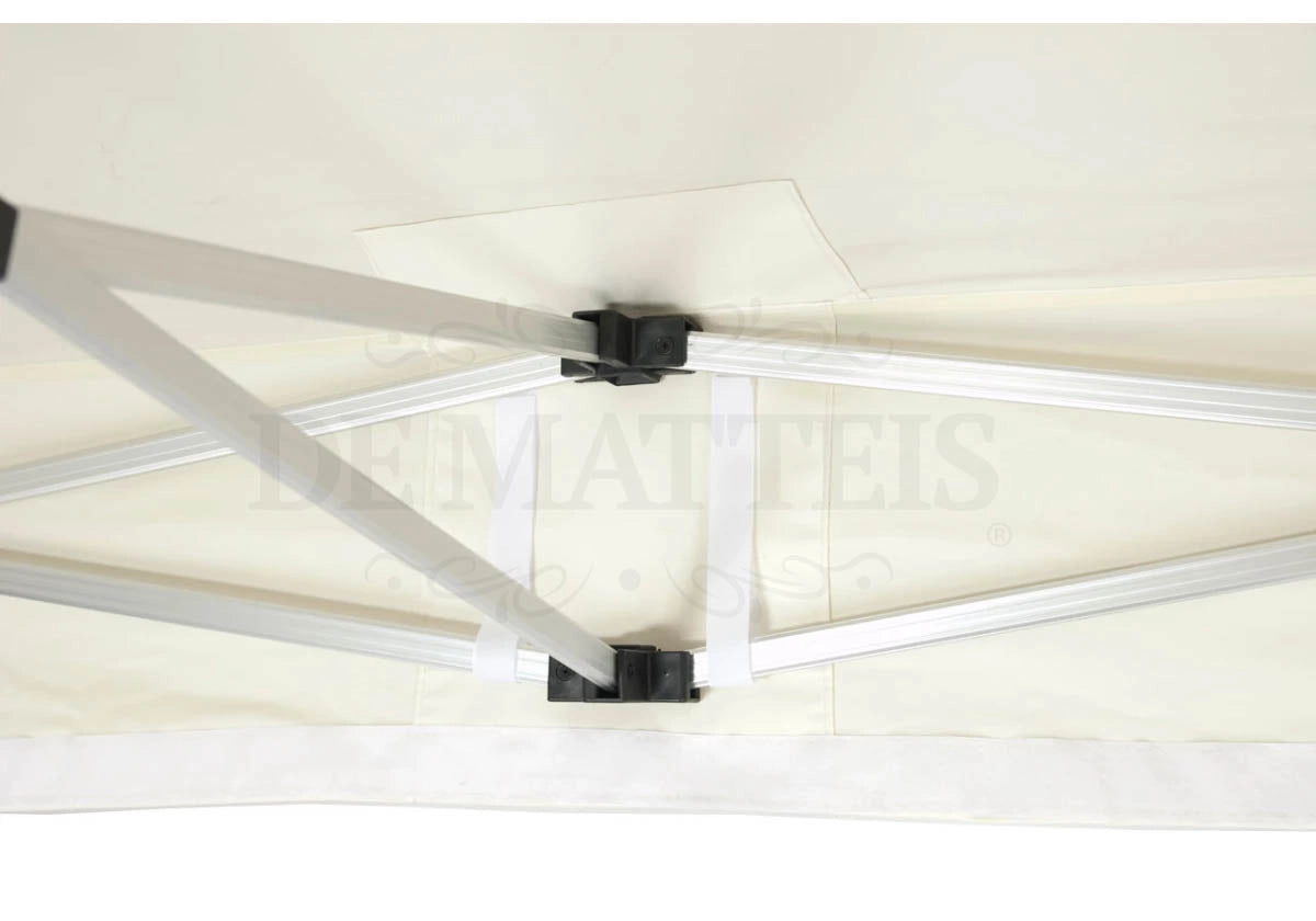 Gazebo Pieghevole 3x3 M Alluminio Beige Con Custodia Pro40