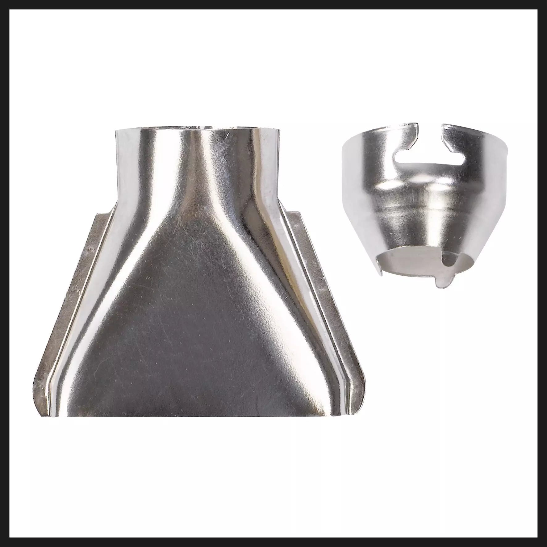 Ugelli assortiti in metallo per pistola ad aria calda TC HA 2000/1 Einhell che permettono diverse applicazioni come rimozione vernici, saldatura e modellazione di materiali plastici. | Dematteis.it