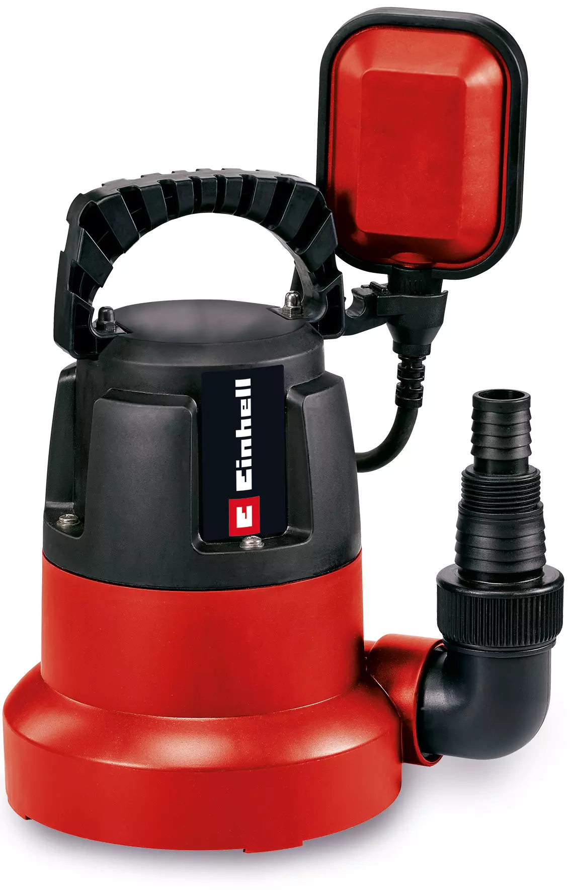 La pompa immersione GC-SP 3580 LL Einhell con tecnologia a fondo piatto, motore da 350W e portata di 8000 l/h. Design ergonomico con impugnatura, interruttore galleggiante e connettore rapido per cambio tubo. | Dematteis.it