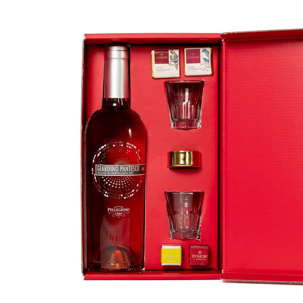 Box Regalo La Dispensa De Matteis Passito confezione regalo enogastronomica con vino siciliano e specialità artigianali - DeMatteis.it