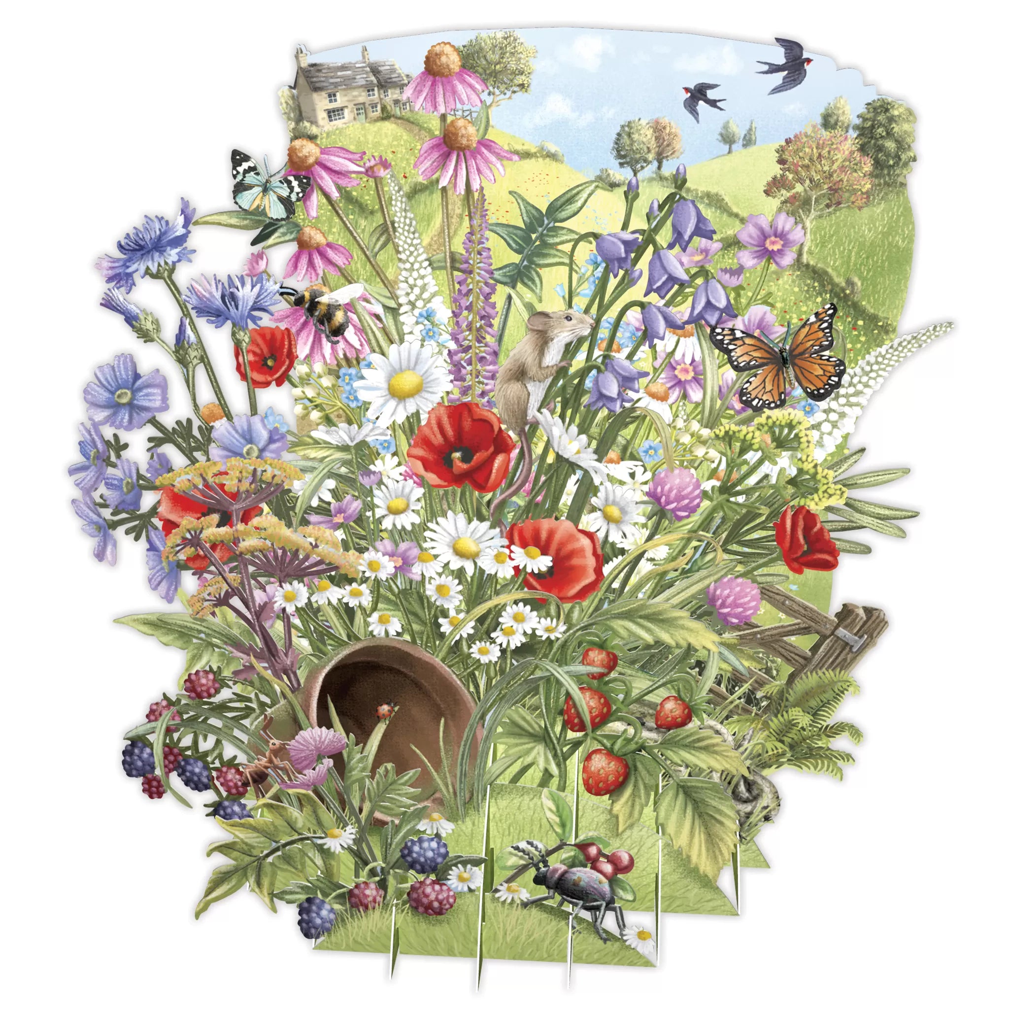 Biglietto Auguri 3d Wildflowers