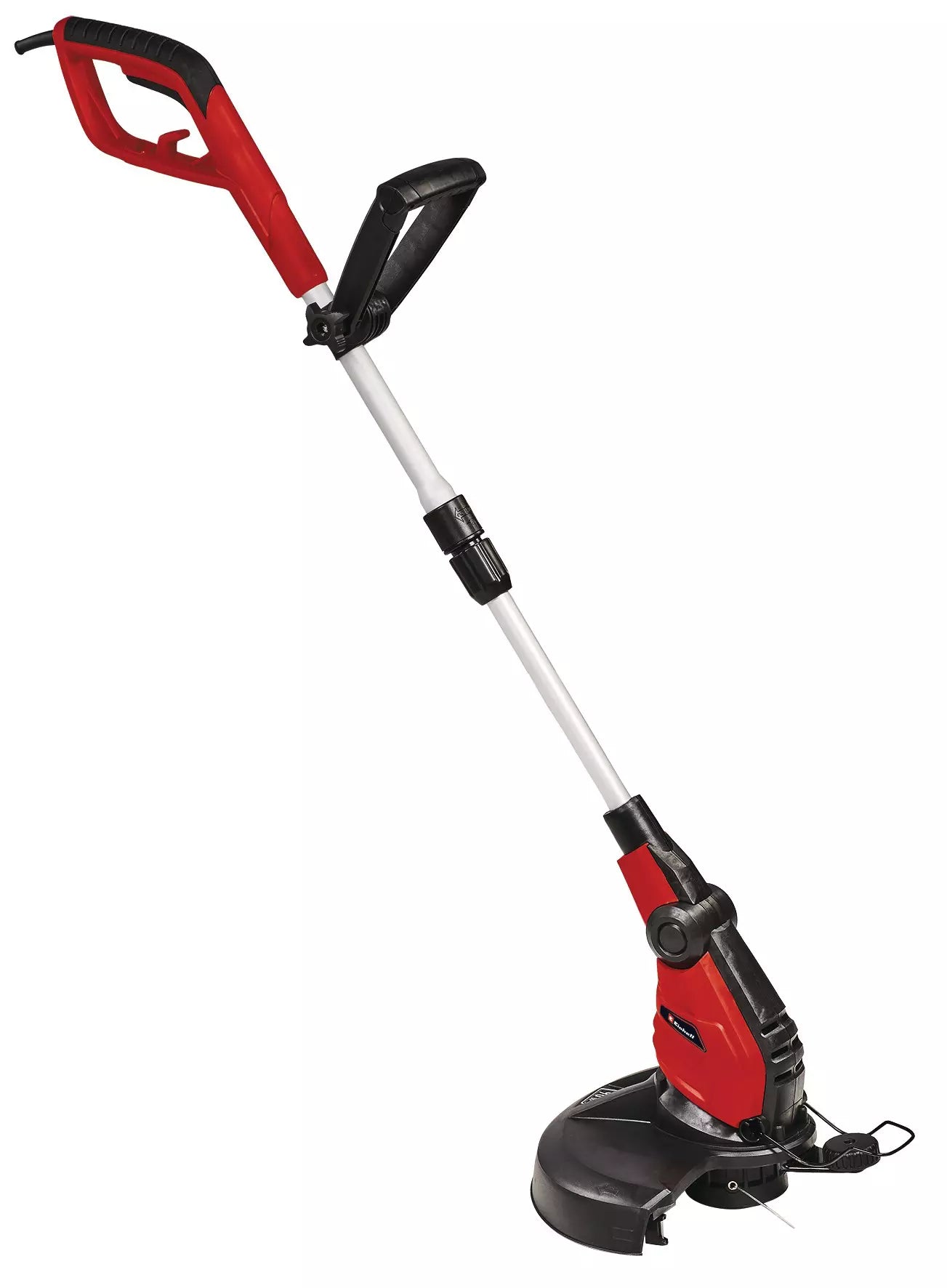 Il tagliabordi elettrico GC ET 4530 di Einhell con impugnatura ergonomica, testina girevole a 180°, sistema di protezione per piante e guida a rotella per rifinitura precisa dei bordi del giardino. | Dematteis.it