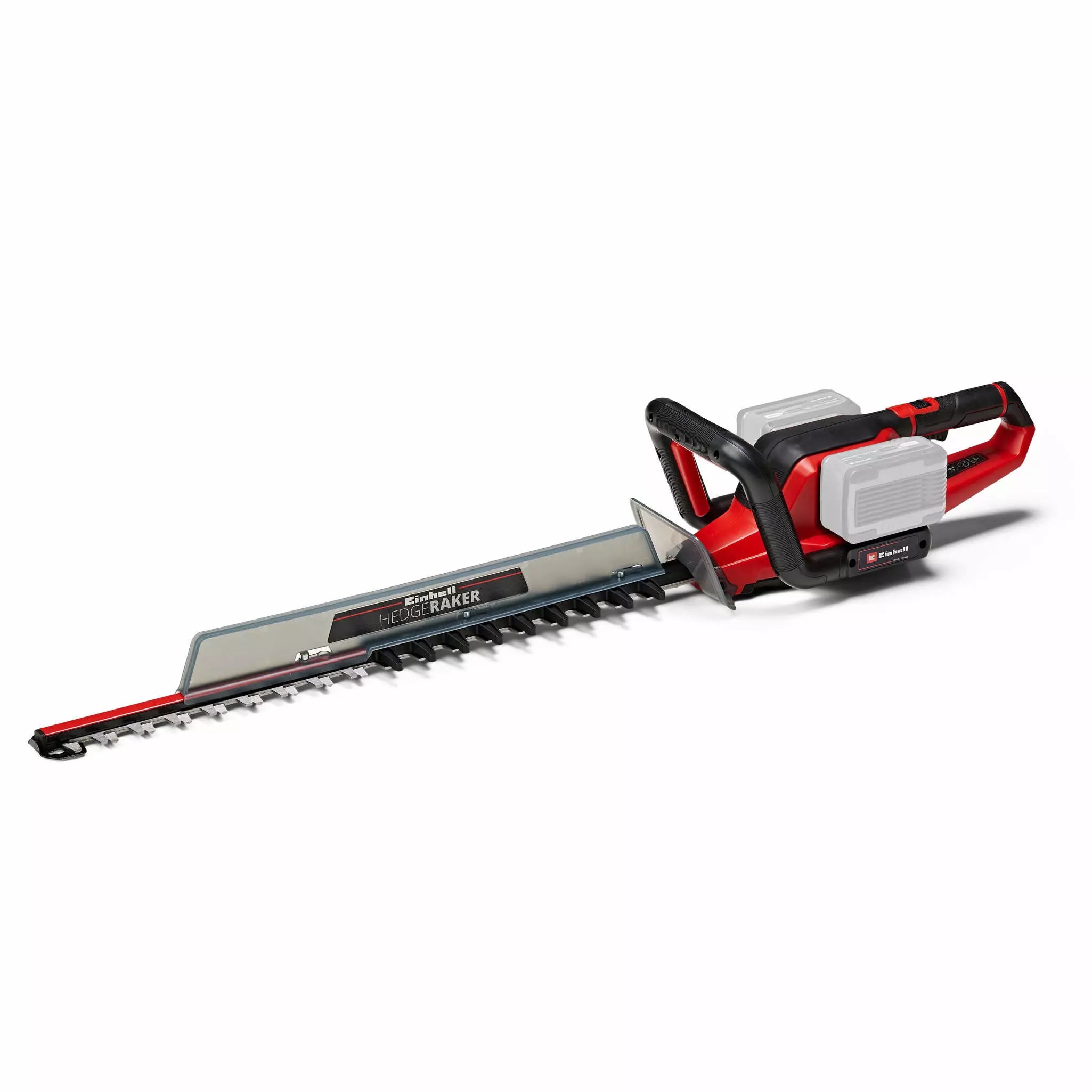 Tagliasiepi GE-CH 36/65 Li di Einhell con doppia batteria Power X-Change, lama in acciaio diamantato da 720mm e impugnatura ergonomica, ideale per la potatura professionale di siepi e arbusti in giardino. | Dematteis.it