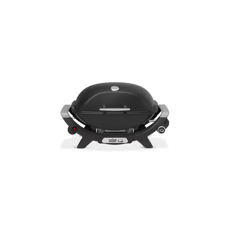 Weber barbecue a gas Q 2100n con coperchio a cupola nero, bruciatore in acciaio da 4,10 kW e ampie griglie in ghisa, perfetto per grigliate in giardino e terrazza fino a 316°C. | Dematteis.it