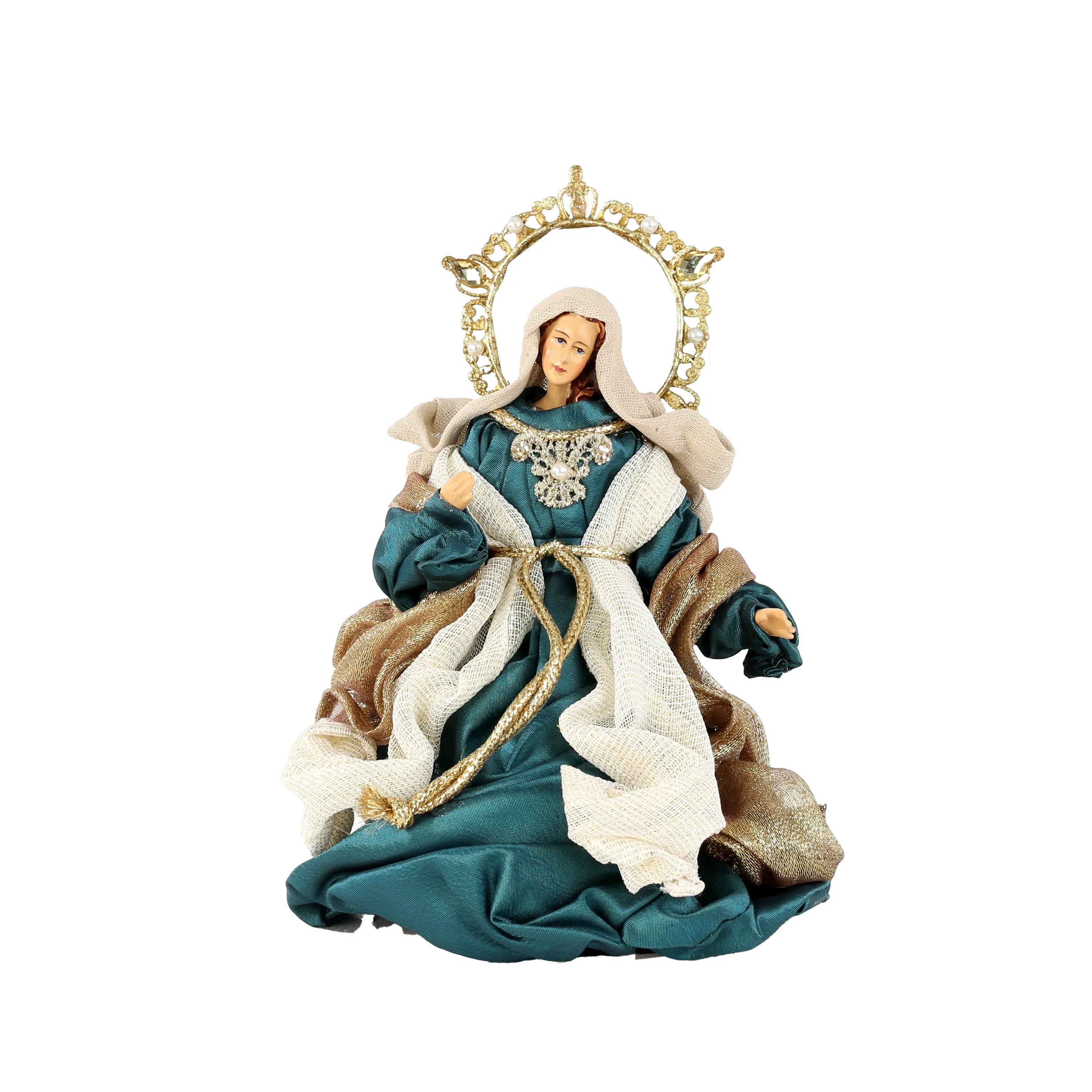 Personaggi Presepe 25 Cm Blu Oro