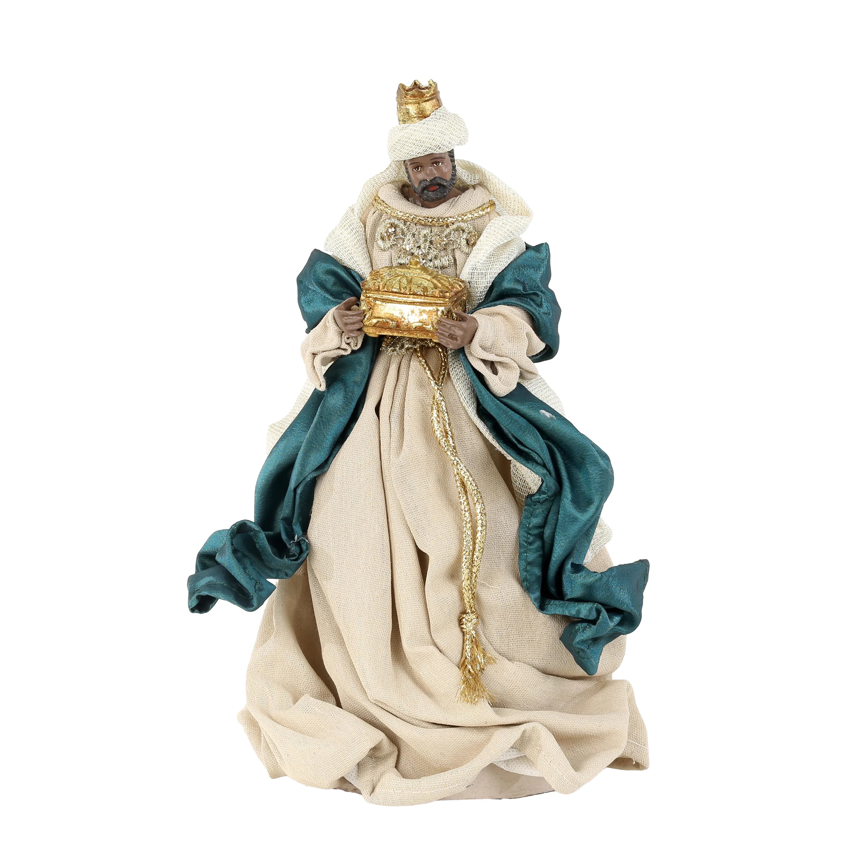 Personaggi Presepe 25 Cm Blu Oro