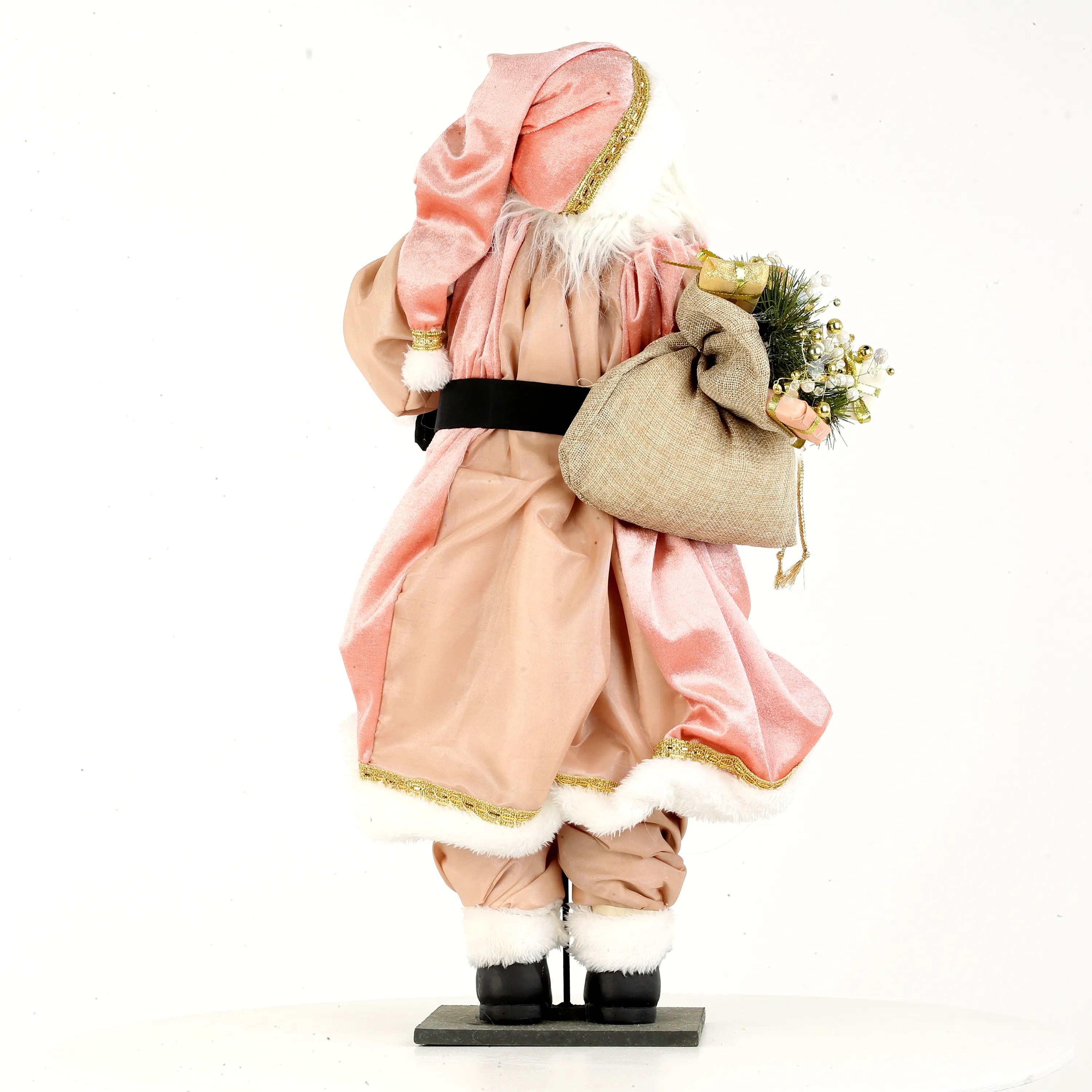 Babbo Natale Rosa Oro 64 Cm