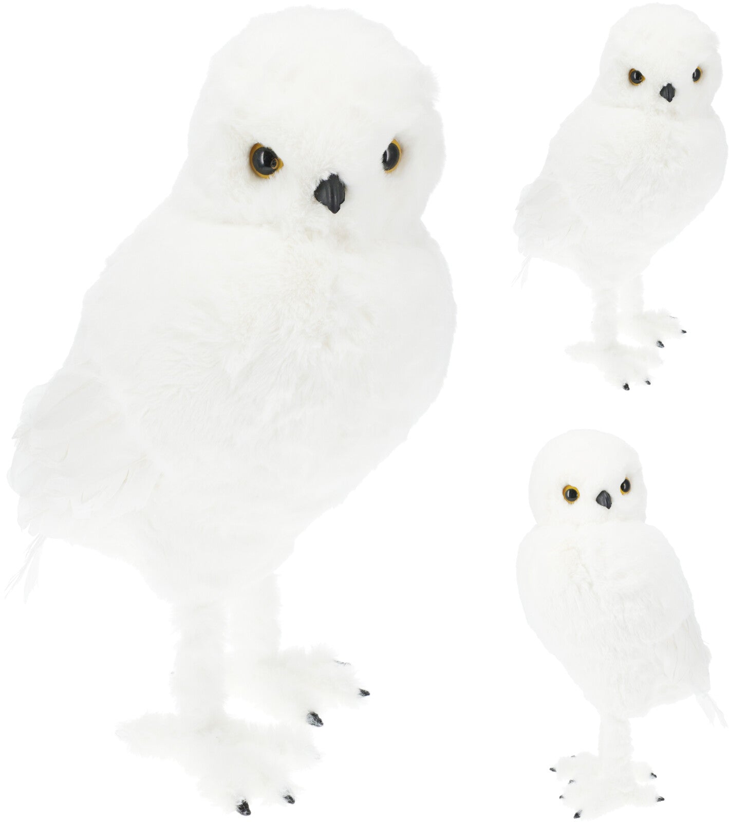 Gufo 49 Cm Bianco 1 Pezzo
