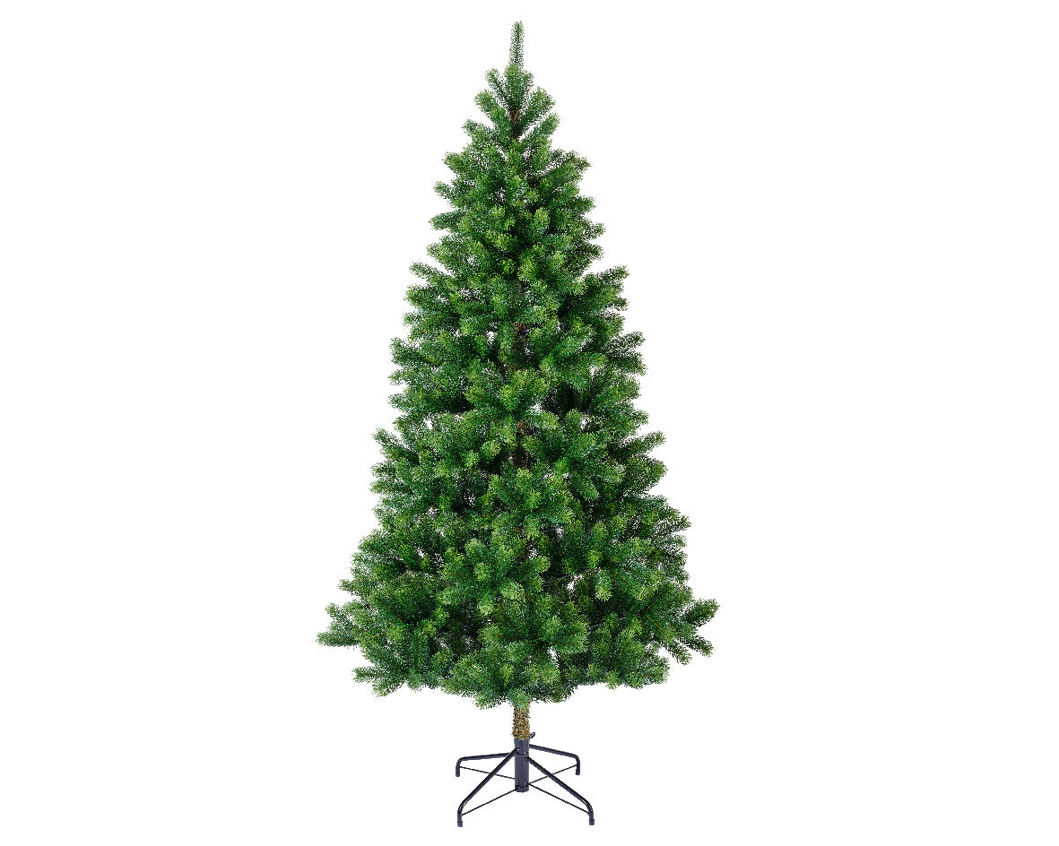 Albero Kenmore Fir 180 cm albero di Natale artificiale in PE con base metallica - DeMatteis.it