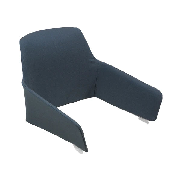 Cuscino Nardi Shell Net Relax blu denim con rivestimento acrilico antimacchia, perfettamente integrato con la panchina Net Relax grazie agli agganci dedicati e al design ergonomico italiano. | Dematteis.it