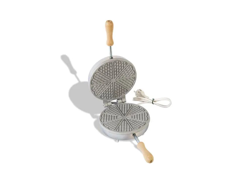 Ferro Ferratelle 8055100: Accessorio da cucina in ferro battuto per preparare tradizionali dolci abruzzesi a forma di cuore. | Dematteis.it