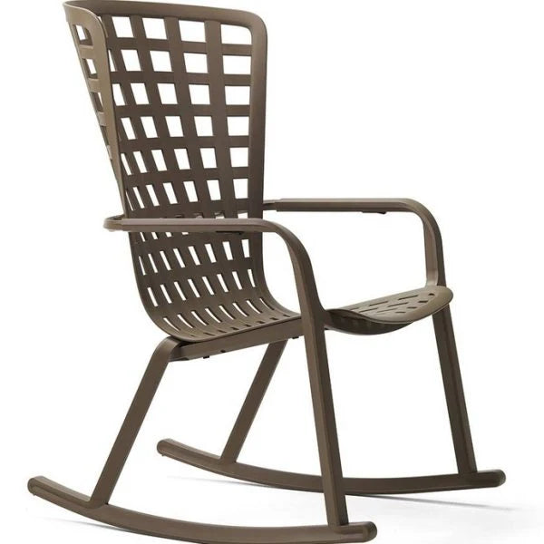 Kit Nardi Folio in colorazione tabacco: complemento tecnico per poltrona a dondolo, realizzato in Italia con materiali resistenti e sostenibili. | Dematteis.it