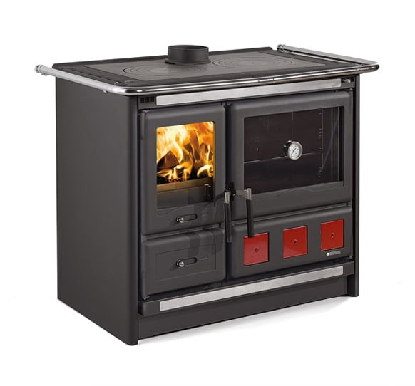 Nordica Cucina a Legna Rosa XXL VST per riscaldamento e cottura con forno integrato e piano di cottura - DeMatteis.it