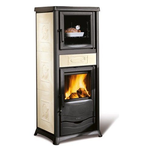 Nordica Stufa Legna Rossella Plus Forno Evo Liberty panna per riscaldamento domestico con forno integrato - DeMatteis.it