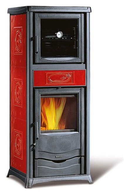 Nordica Stufa Legna Rossella Plus Forno Evo Liberty stufa a legna con forno integrato per riscaldamento e cottura domestica - DeMatteis.it