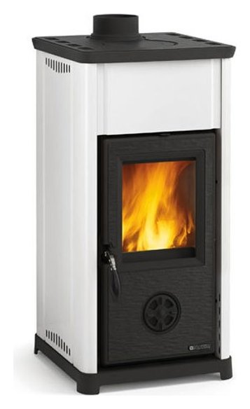 Nordica Stufa Legna Tea Bianco sistema di riscaldamento a legna efficiente ed ecologico - DeMatteis.it