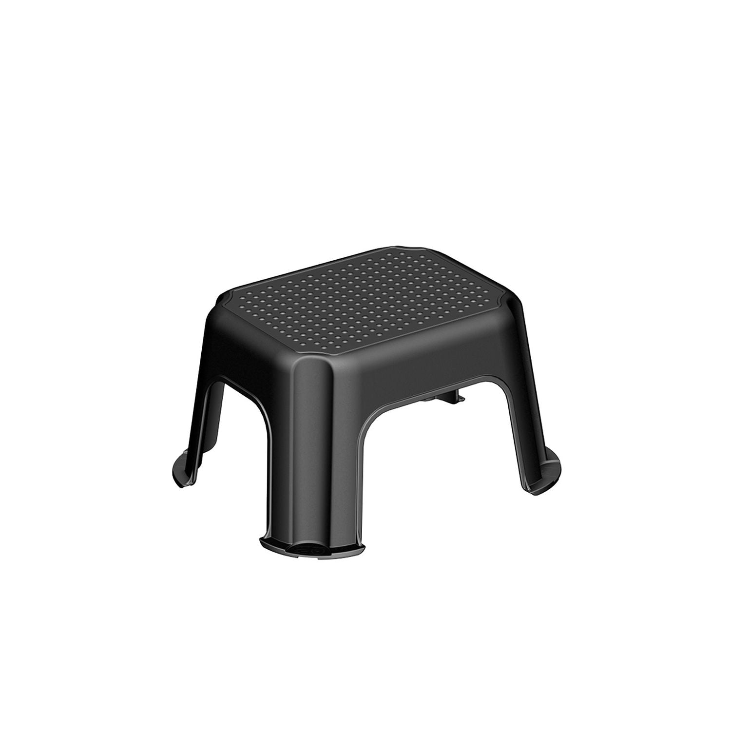 Lo sgabello Step Stool Basic Curver di Keter con superficie antiscivolo e capacità di carico fino a 150kg, ideale per un uso domestico versatile e funzionale in ogni ambiente. | Dematteis.it
