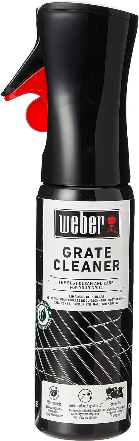 Weber detergente per griglie 300 ml con formula professionale sgrassante ad azione rapida, flacone spray da 300 ml ideale per la manutenzione e pulizia di tutte le superfici del barbecue Weber. | Dematteis.it