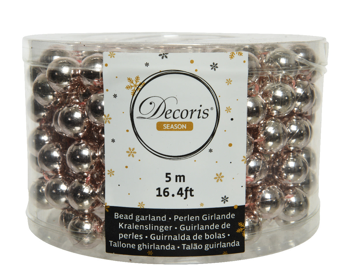 Ghirlanda Perle XL Decoris da 1,4 x 500 cm per decorazioni natalizie e festive - DeMatteis.it