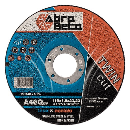 Disco Da Taglio Per Acciaio D 115 X 1,2 Mm