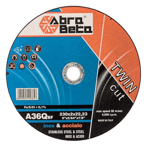 Disco Da Taglio Per Acciaio D 230 X 2 Mm