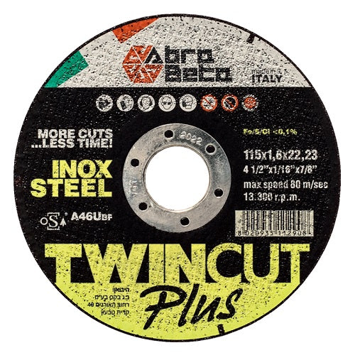 Disco Da Taglio Per Acciaio D 115 X 1,2 Mm