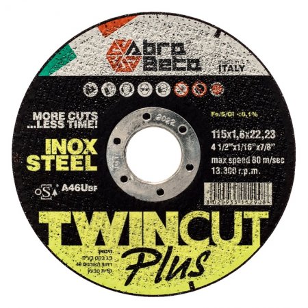 Disco Da Taglio Per Acciaio D 115 X 1,6 Mm