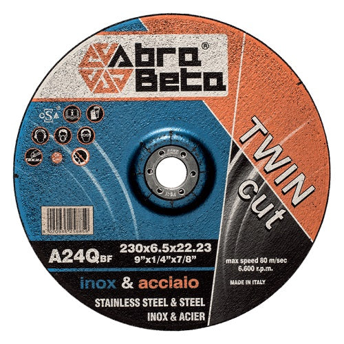 Disco Da Sbavo Per Acciaio D 230 X 6,5 Mm