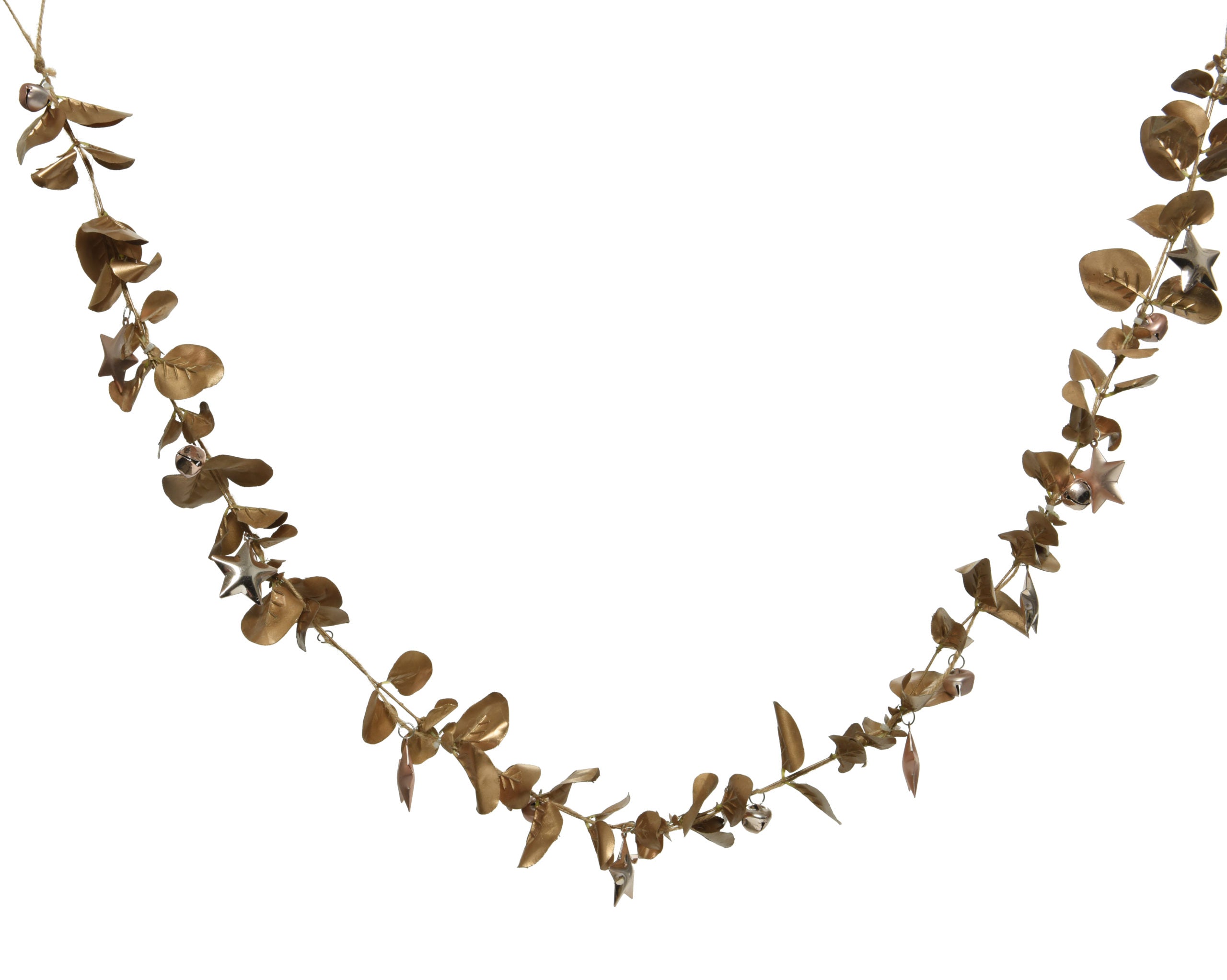 Filo Foglie Eucalipto Bronzo decorativo per addobbi da 1,20 m per decorazioni natalizie e allestimenti - DeMatteis.it