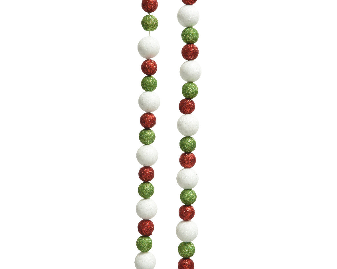 Filo Palline Colori Natale decorazione natalizia con palline colorate da 240 cm per addobbi - DeMatteis.it