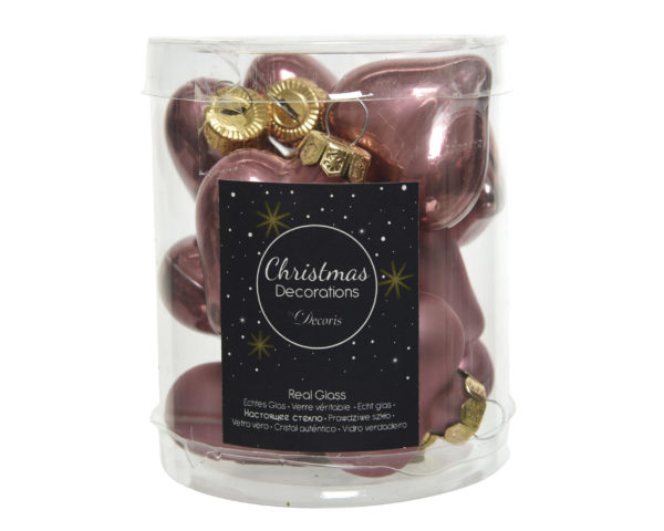 Cuori Natalizi Per Albero Di Natale Rosa Velvet decorazioni natalizie in vetro per addobbi - DeMatteis.it