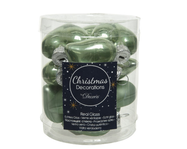 Palline Di Natale Verde A Cuore Kaemingk addobbi natalizi in vetro per decorazione albero di Natale - DeMatteis.it