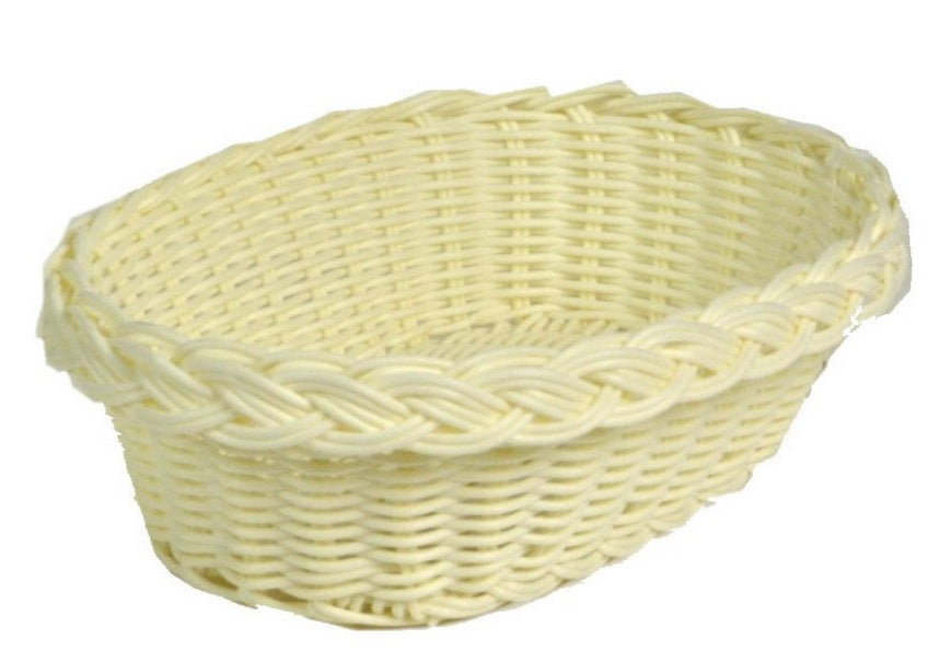Cestina Bianco Ovale 23X18Xh6,5 Cm
