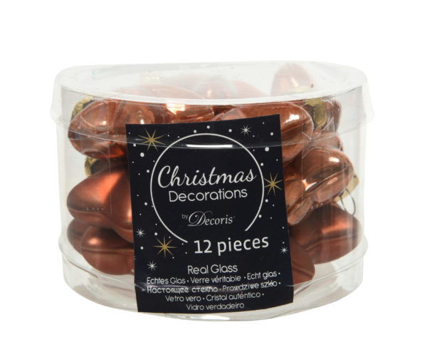 Stelle Decorazioni Per Albero Di Natale Marrone set 12 pezzi addobbi natalizi Kaemingk - DeMatteis.it