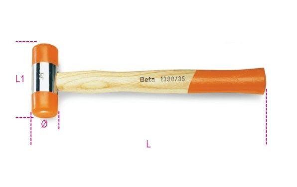 Mazzuola Battenti Plastica Beta 1390