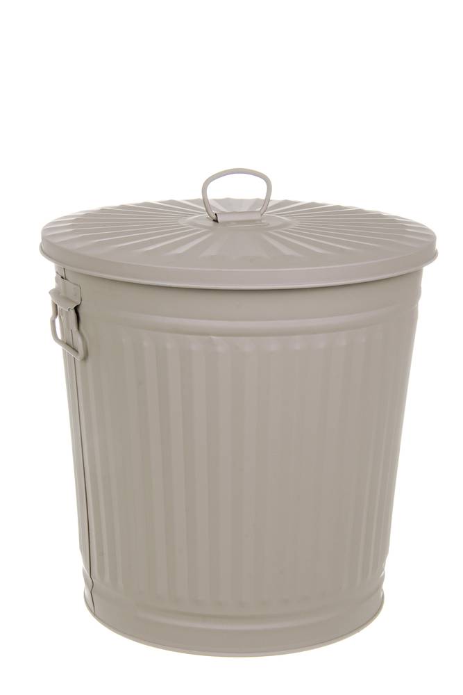 Bidone Metallo London Tortora 7 L